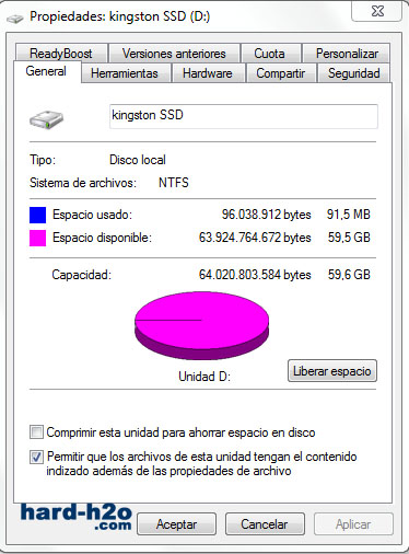 Ampliar Foto Disco duro Kingston SSDNow V+ Series 64 GB