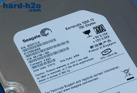 Ampliar Foto Disco duro Seagate Barracuda 7200.10 SATA II 750 GB