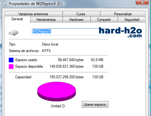 Ampliar Foto Disco duro Western Digital Raptor X 150 GB