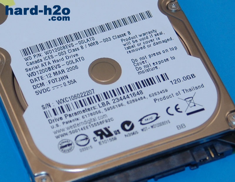 HD Western Digital Scorpio 120 GB hard-h2o.com