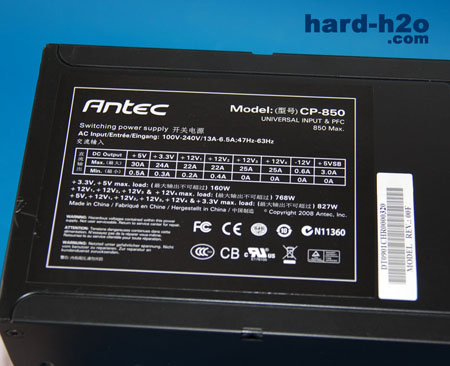 Ampliar Foto Fuente de alimentación Antec CP-850