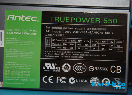 Ampliar Foto Fuente de alimentación Antec TruePower New 550