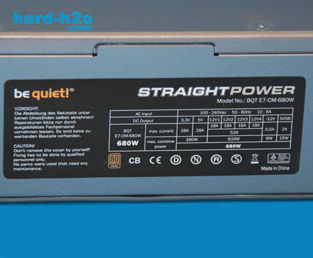 Ampliar Foto Fuente de alimentación Be Quiet! Straight Power E7 CM 680W