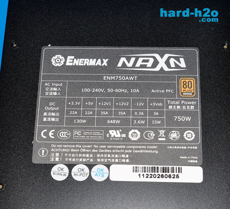 Ampliar Foto Fuente de alimentación Enermax NAXN 82+ 750W