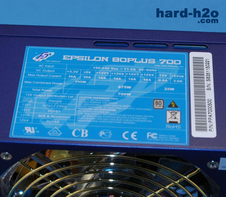 Ampliar Foto Fuente de alimentación Fortron Epsilon 80PLUS 700