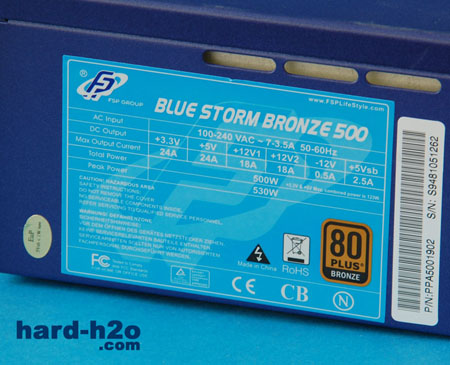 Ampliar Foto Fuente de alimentación FSP Group Blue Storm Bronze 500