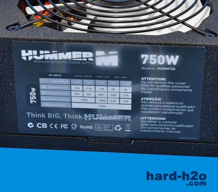 Ampliar Foto Fuente de alimentación Nox Hummer M 750