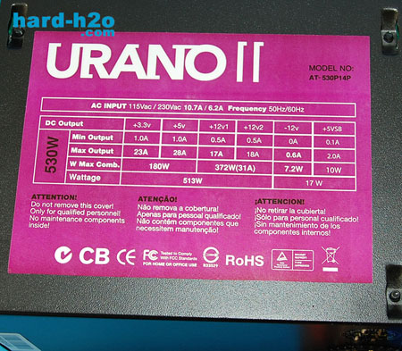 Ampliar Foto Fuente de alimentación Nox Urano II 530W