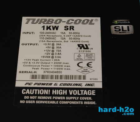 Ampliar Foto Fuente de alimentación PC Power & Cooling Turbo-Cool 1000