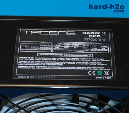 Ampliar Foto Fuente de alimentación Tacens Radix II Smart 520