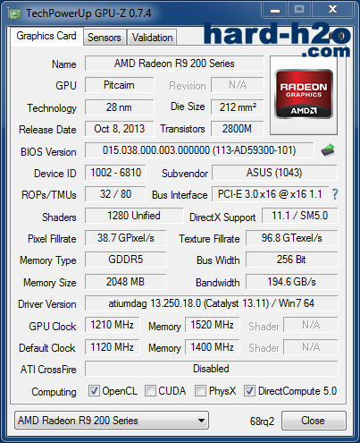 Ampliar foto Asus Radeon R9 270X DirectCu II Top