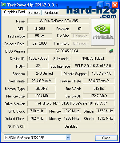 Ampliar Foto Tarjeta gráfica Nvidia Zotac GTX285 Amp! Edition