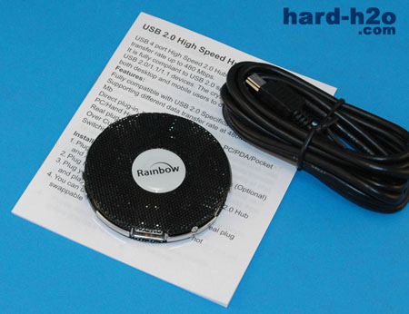 Ampliar Foto Hub USB Rainbow Round 4USB
