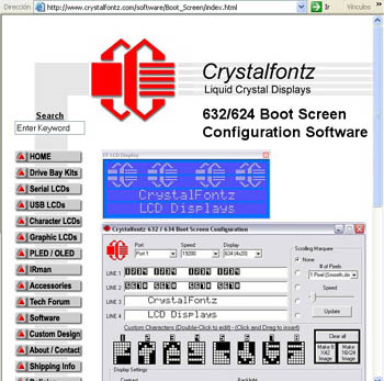 Ampliar foto LCD Crystalfontz 634 USB