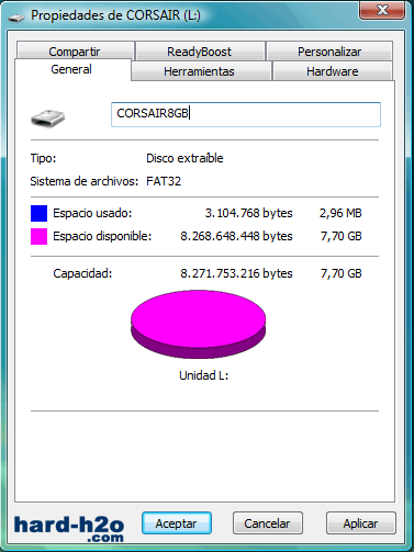 Ampliar Foto Memoria USB Corsair Flash Voyager GT 8 GB