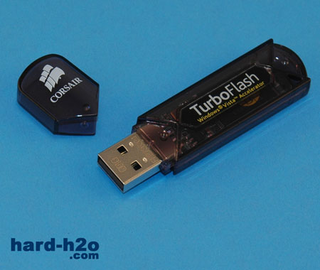 Ampliar Foto Memoria USB Corsair TurboFlash Windows Vista Accelerator 1 GB 