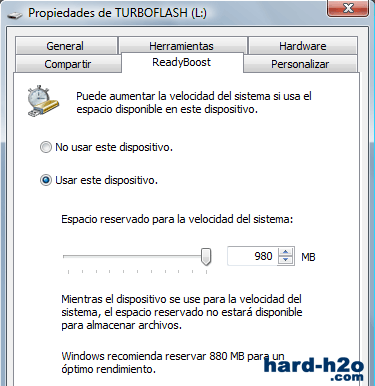 Ampliar Foto Memoria USB Corsair TurboFlash Windows Vista Accelerator 1 GB