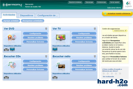 Ampliar Foto Mando a distancia Logitech Harmony 900 Ampliar Foto Mando a distancia Logitech Harmony 900