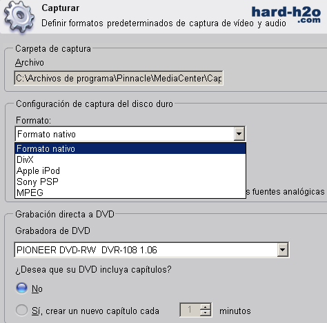 Sintonizador de TV analógico USB con grabadora DVR de captura de video MPEG