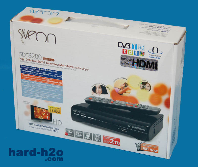 Sintonizador y Grabador TDT2 HD SVEON SDT8400 con HDMI y EUROCONECTOR