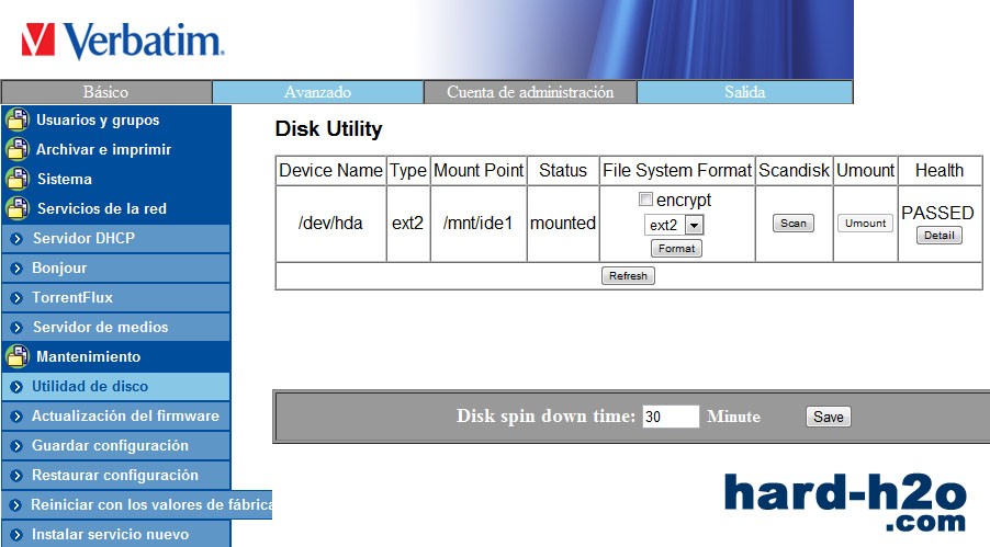 Verbatim Gigabit NAS - Serveur NAS - 2 To - HDD 2 To x 1 - USB 2.0 /  Gigabit Ethernet - Balistik