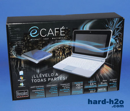 Ampliar Foto Netbook Hercules e-CAFE EC-1000W Ampliar Foto Netbook Hercules e-CAFE EC-1000W