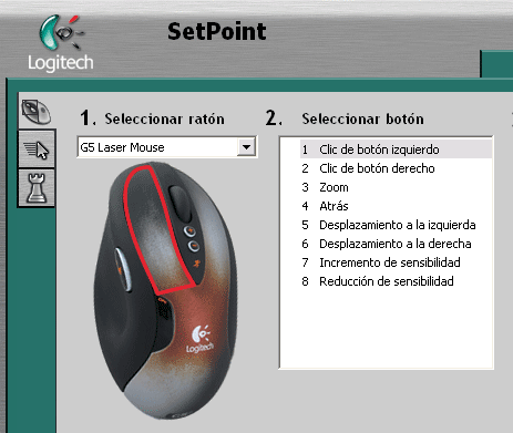 Ampliar Foto Ratón Logitech Láser G5