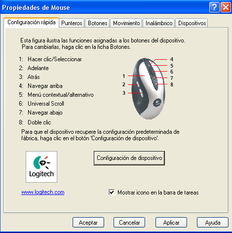 Ratón Logitech MX 700