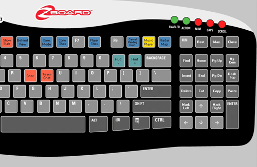 Teclado Zboard Merc