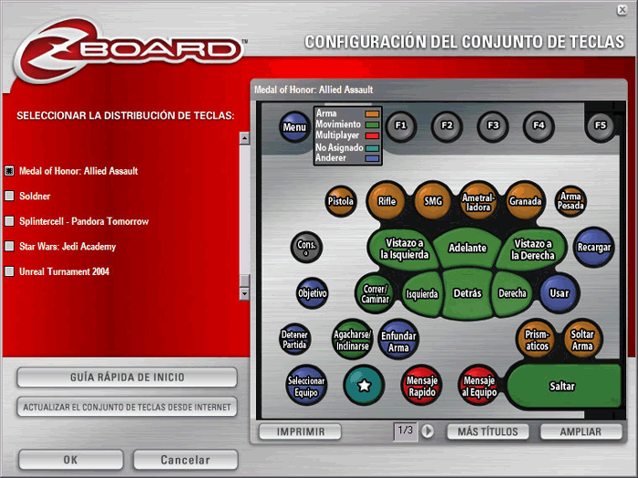 Teclado Zboard de fichas intercambiables