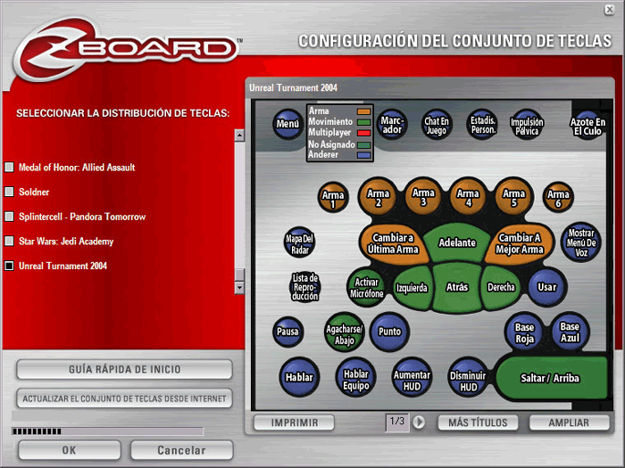 Teclado Zboard de fichas intercambiables