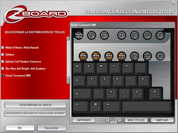 Teclado Zboard de fichas intercambiables