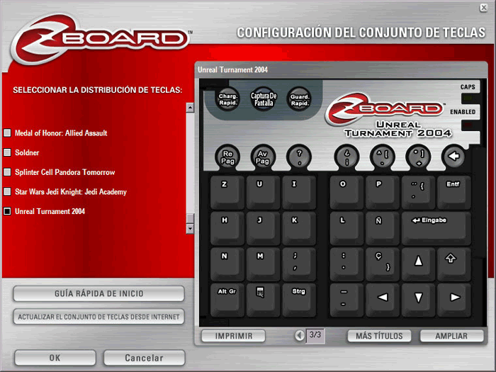 Teclado Zboard de fichas intercambiables