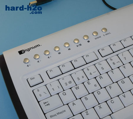 Ampliar Foto Teclado Zignum Slim Multimedia