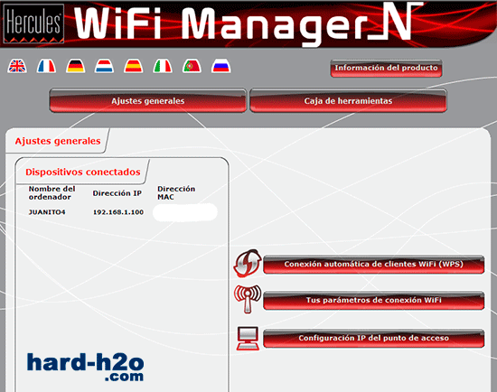Ampliar Foto Punto de acceso Hercules Wireless N HWNAP-300