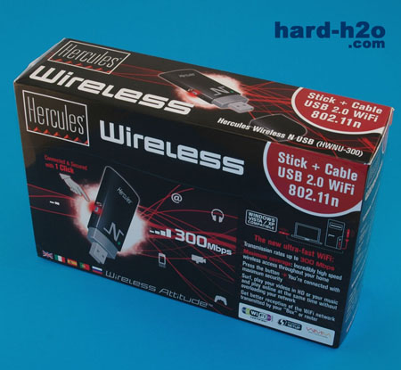 Ampliar Foto Adaptador WiFi Hercules WiFi N USB Key