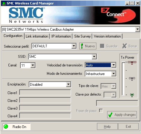 SMC EzConnect PCMCIA WiFi 11 Mbps