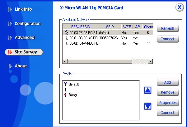 Tarjeta wireless X Micro 11g PCMCIA