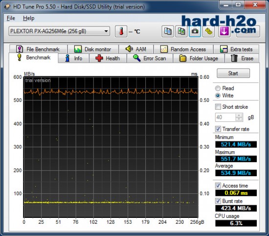 Ampliar foto Plextor M6e PCI Express SSD (PX-AG256M6e)