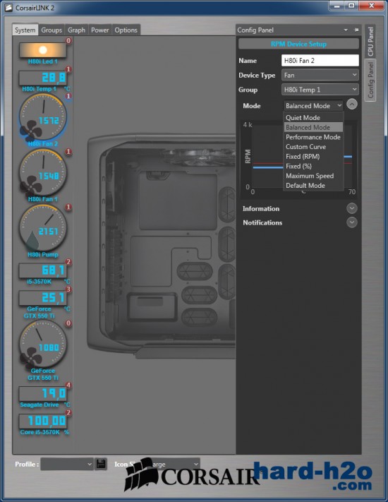 Ampliar foto Disipador CPU Corsair Hydro H80i