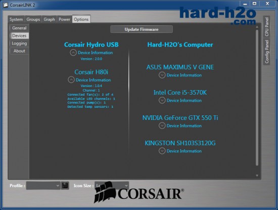 Ampliar foto Disipador CPU Corsair Hydro H80i