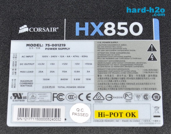 Ampliar foto Fuente de alimentación Corsair HX850